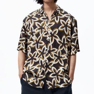 NEW ZARA floral print shirt
